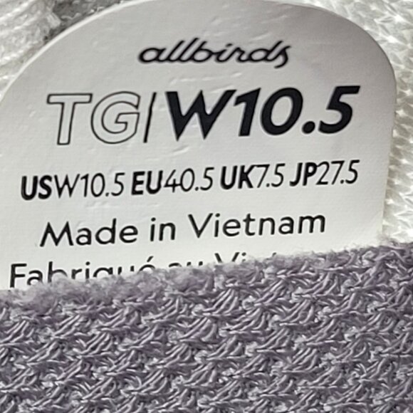 Allbirds Tree Glider Women's White Sneakers US Size 10.5 - Picture 10 of 10